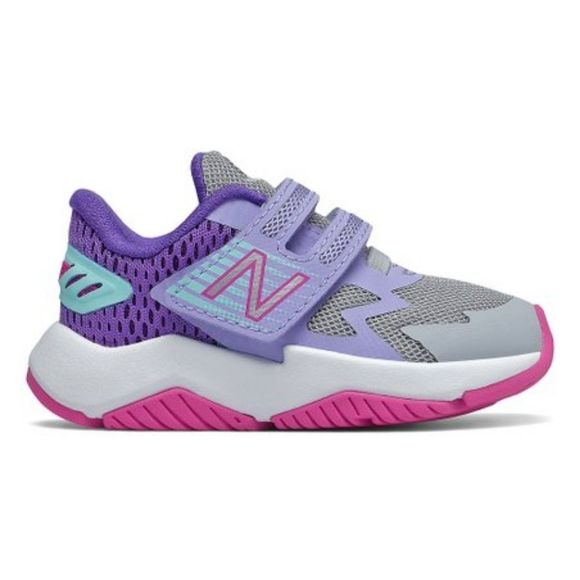 New Balance Sneakers Infant Baby Girls 2M Purple/Grey Rave Run - Picture 1 of 6